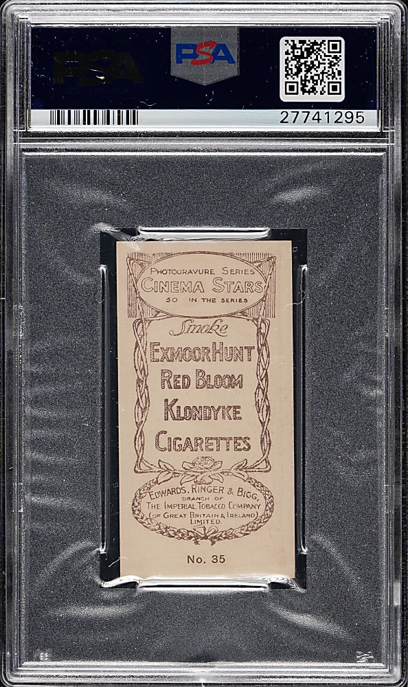 1923 Edwards, Ringer & Bigg "Cinema Stars" #35 Bryant Washburn PSA EX-MT+ 6.5