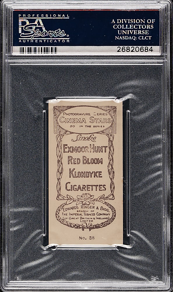 1923 Edwards, Ringer & Bigg "Cinema Stars" #38 Jackie Coogan PSA EX 5
