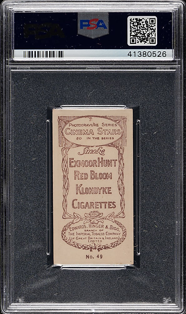 1923 Edwards, Ringer & Bigg "Cinema Stars" #49 Tom Moore PSA EX-MT 6