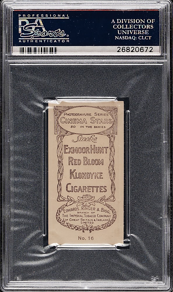 1923 Edwards, Ringer & Bigg "Cinema Stars" #16 William Duncan PSA NM 7