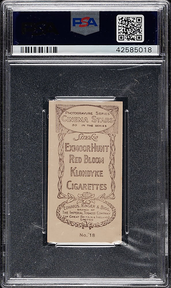1923 Edwards, Ringer & Bigg "Cinema Stars" #18 Viola Dana PSA EX-MT+ 6.5