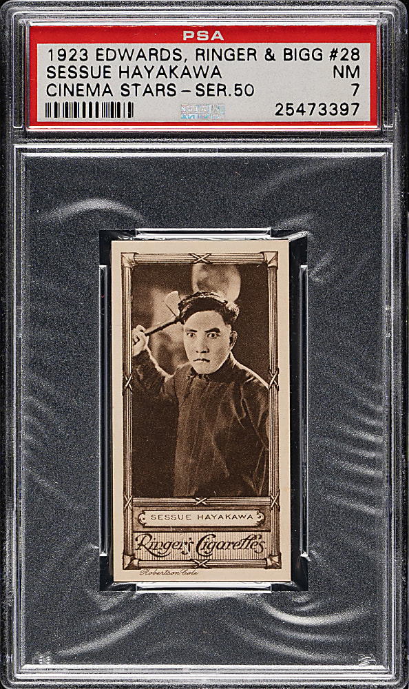 1923 Edwards, Ringer & Bigg "Cinema Stars" #28 Sessue Hayakawa PSA NM 7