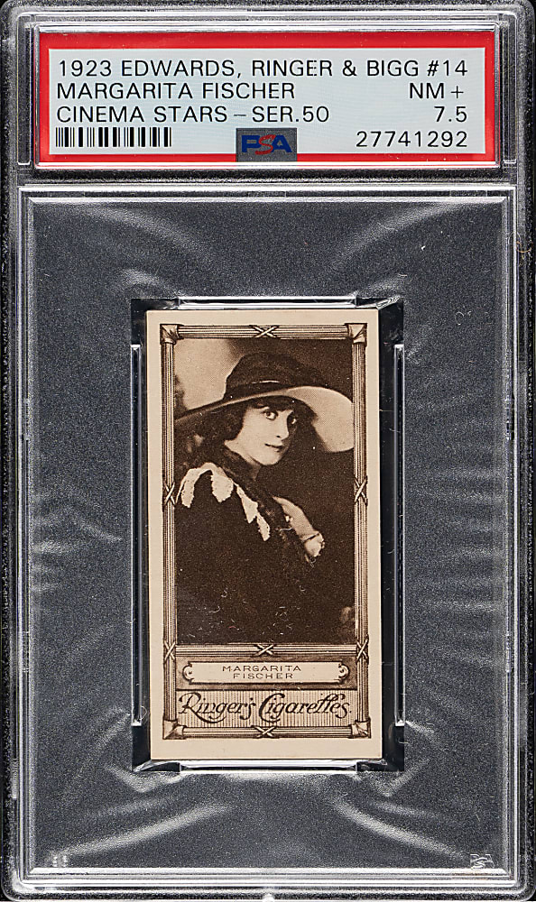 1923 Edwards, Ringer & Bigg "Cinema Stars" #14 Margarita Fischer PSA NM+ 7.5
