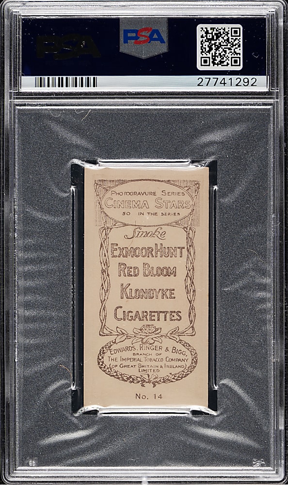 1923 Edwards, Ringer & Bigg "Cinema Stars" #14 Margarita Fischer PSA NM+ 7.5