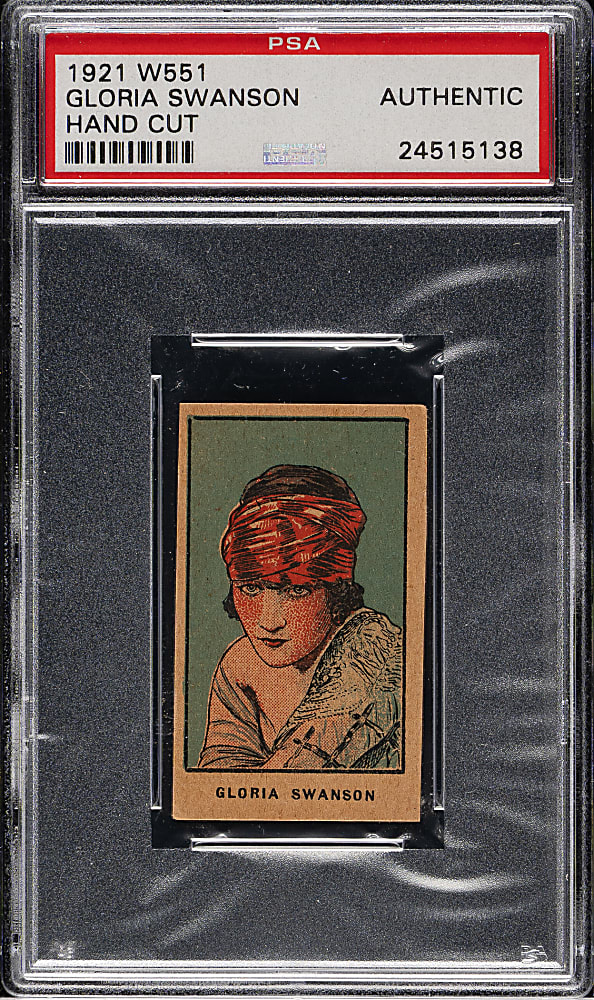 1921 W551 Gloria Swanson PSA Authentic