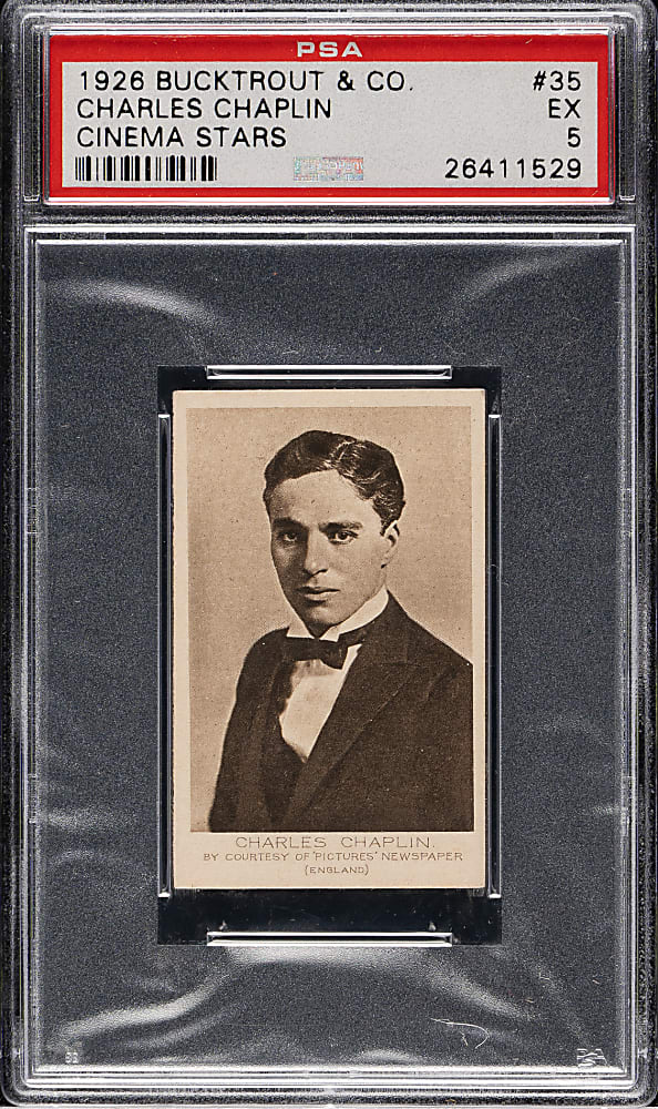 1923 Bucktrout & Co. Ltd. Cinema Stars OMBI #35 Charlie Chaplin PSA EX 5