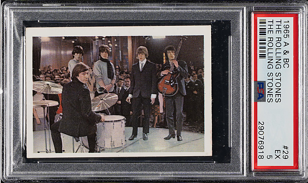 1965 A & BC Company "The Rolling Stones" #29 The Rolling Stones PSA EX 5