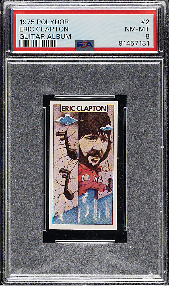 1975 Polydor Guitar Album #2 Eric Clapton PSA NM-MT 8