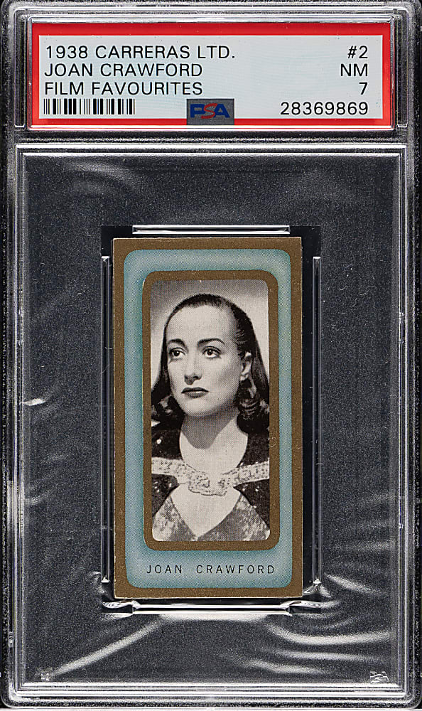 1938 Carreras Ltd. "Film Favourites" #2 Joan Crawford PSA NM 7