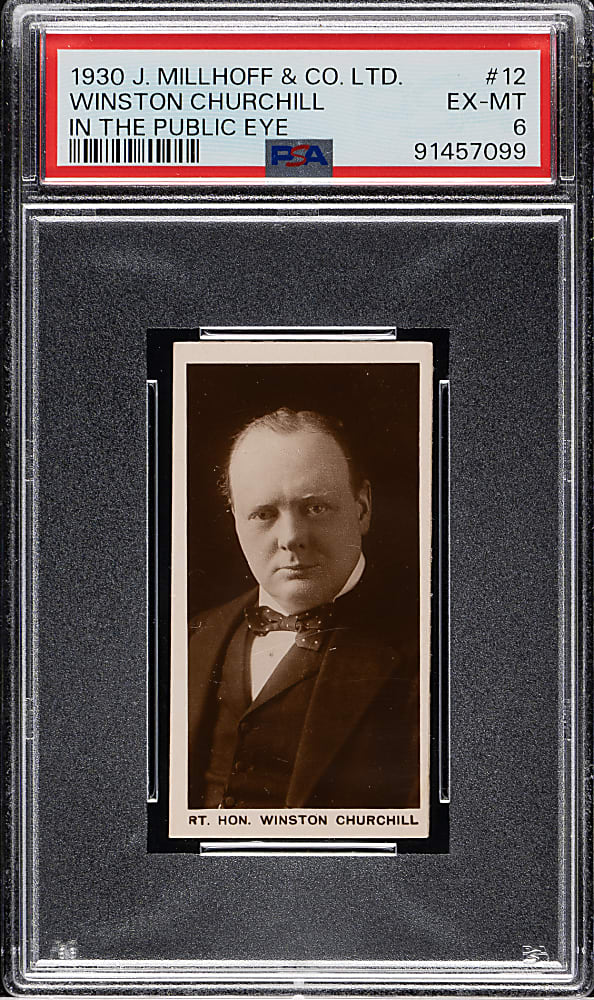 1930 J. Millhoff Co. "In The Public Eye" #12 Winston Churchill PSA EX-MT 6