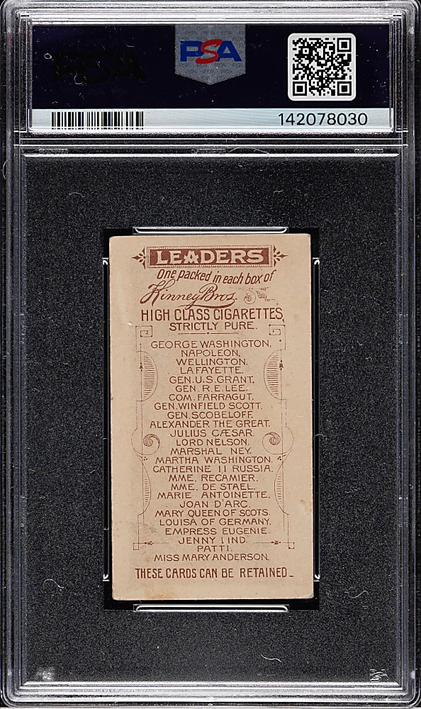 1889 N222 Kinney Bros. "Leaders" Lafayette PSA EX 5