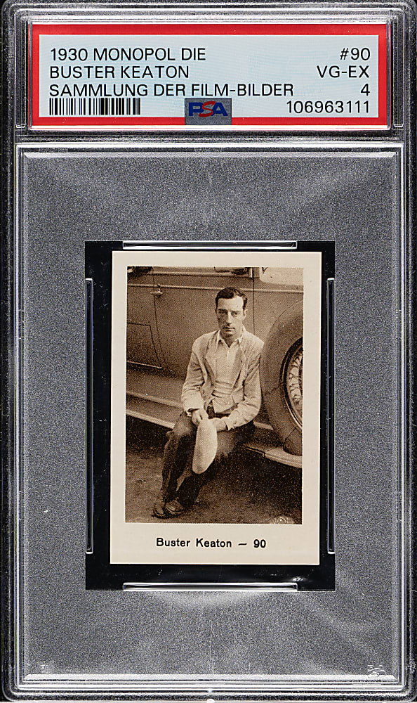 1930 Monopol Die Sammlung Der Film-Bilder #90 Buster Keaton PSA VG-EX 4
