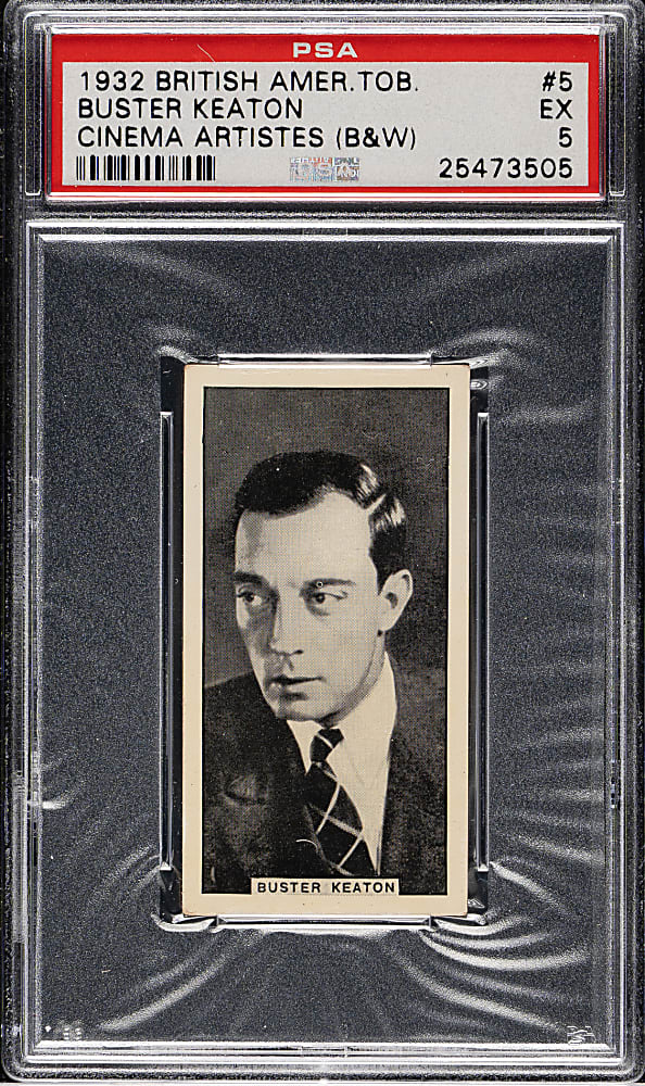 1932 British American Tobacco "Cinema Artistes" #5 Buster Keaton PSA EX 5