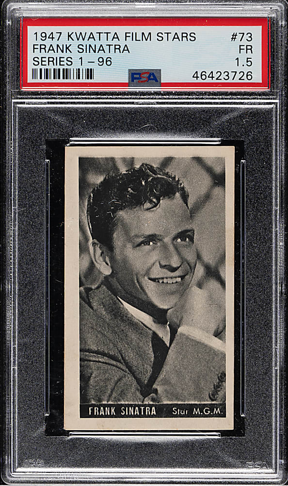 1947 Kwatta Film Stars #73 Frank Sinatra PSA FAIR 1.5