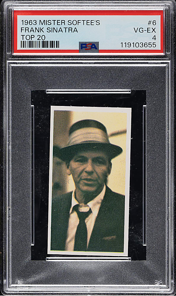 1963 Mister Softee's "Top 20" #6 Frank Sinatra PSA VG-EX 4