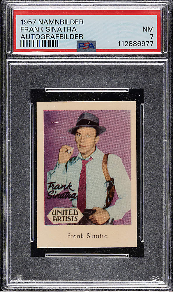 1957 Namnbilder Autografbilder Frank Sinatra PSA NM 7