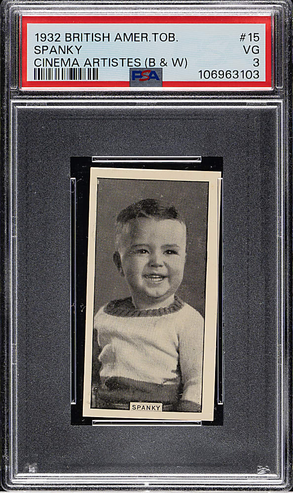 1932 British American Tobacco "Cinema Artistes" #15 Spanky (Little Rascals) PSA VG 3