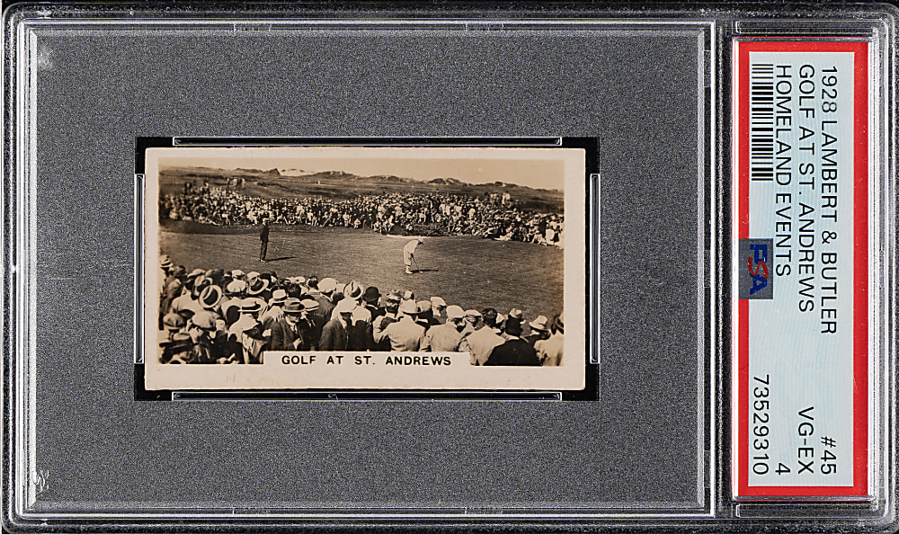 1928 British American Tobacco Co. Homeland Events #45 Golf at St. Andrews PSA VG-EX 4