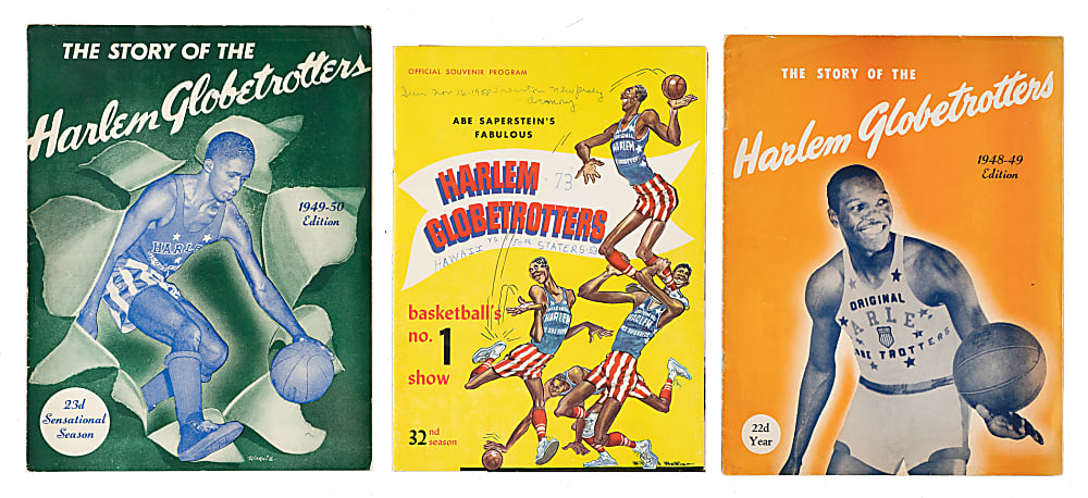 1948 to 1958 Harlem Globetrotters Program Trio