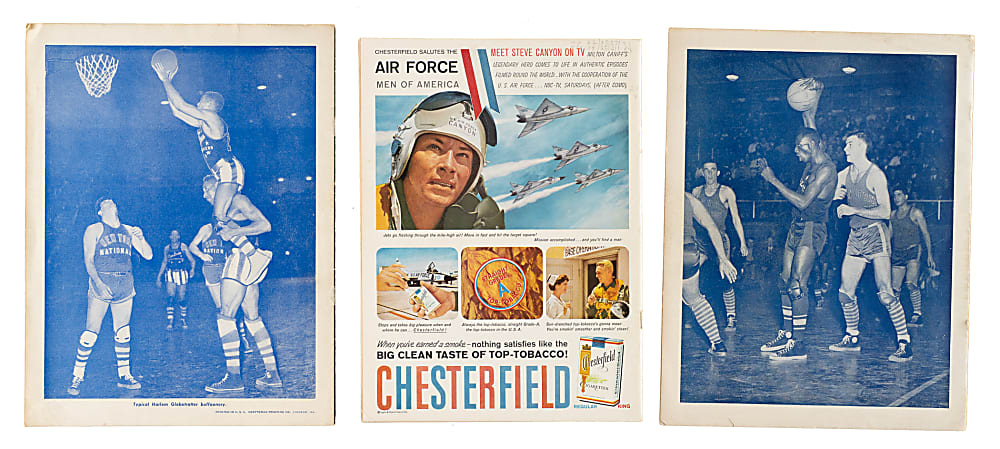 1948 to 1958 Harlem Globetrotters Program Trio