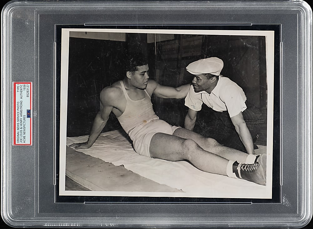1938 Joe Louis and Henry Armstrong Original ACME Newspictures Photograph PSA/DNA Type I