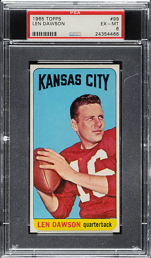 1965 Topps Football #99 Len Dawson PSA EX-MT 6