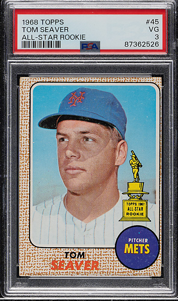 1968 Topps #45 Tom Seaver PSA VG 3