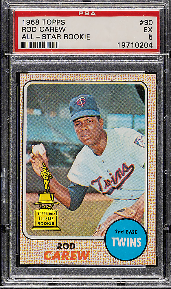1968 Topps #80 Rod Carew PSA EX 5
