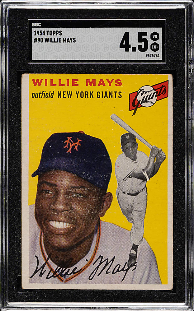 1954 Topps #90 Willie Mays SGC VG/EX+ 4.5