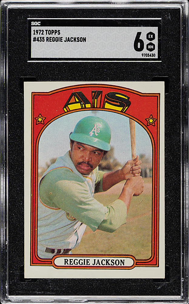 1972 Topps #435 Reggie Jackson SGC EX/NM 6