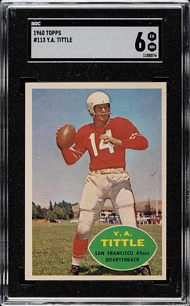 1960 Topps #112 Y.A. Tittle SGC EX/NM 6