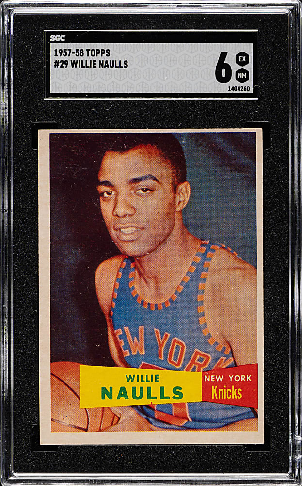 1957-1958 Topps Basketball #29 Willie Naulls SGC EX/NM 6