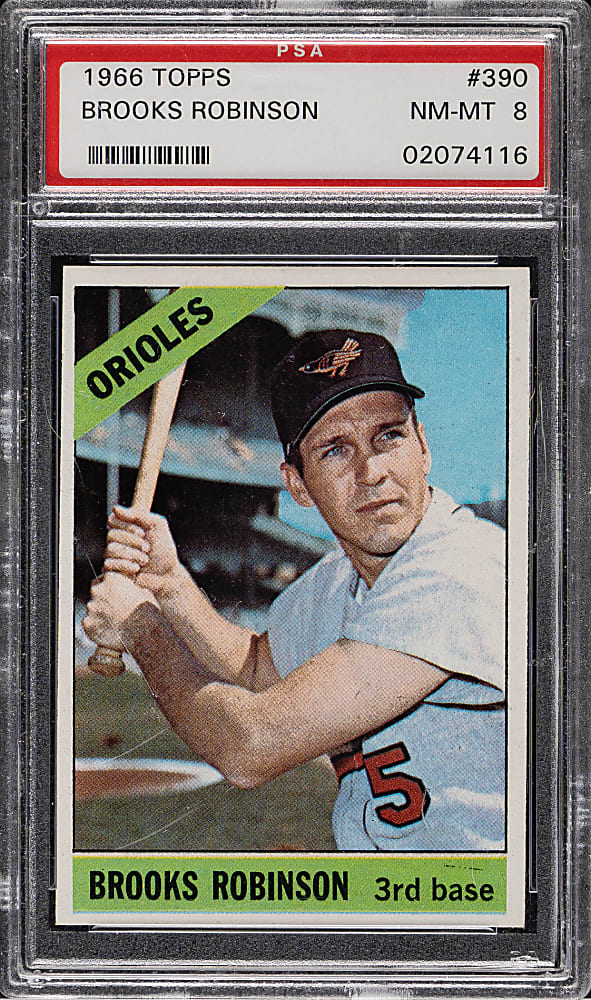 1966 Topps #390 Brooks Robinson PSA NM-MT 8