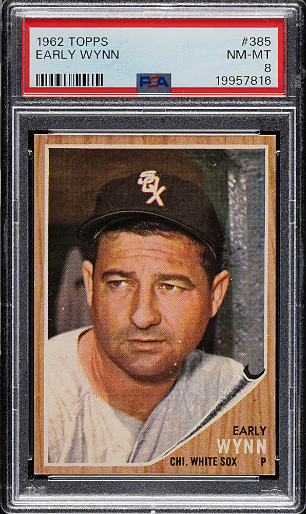 1962 Topps #385 Early Wynn PSA NM-MT 8