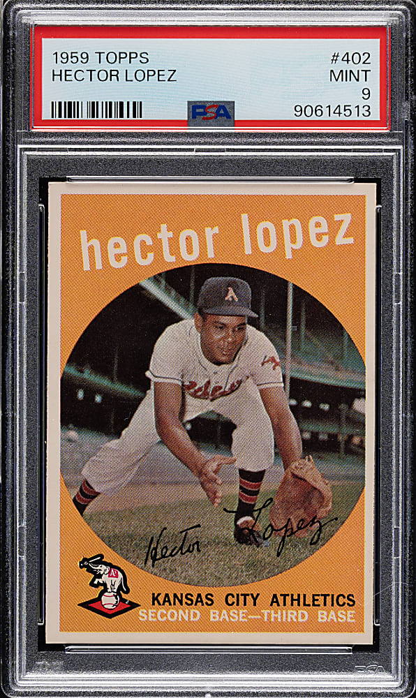 1959 Topps #402 Hector Lopez PSA MINT 9