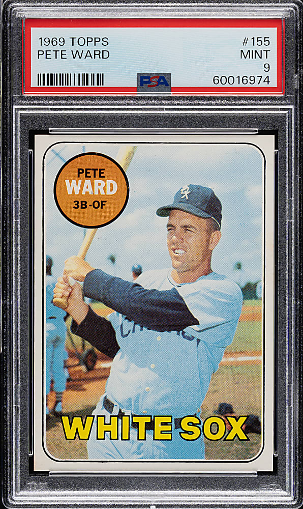 1969 Topps #155 Pete Ward PSA MINT 9