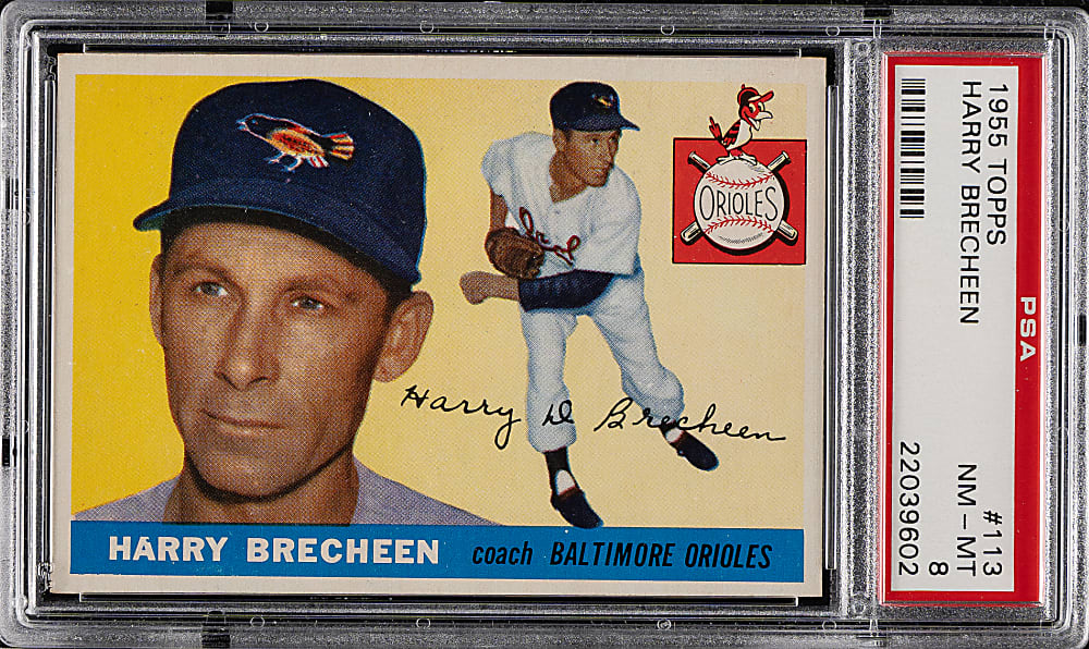 1955 Topps #113 Harry Brecheen PSA NM-MT 8