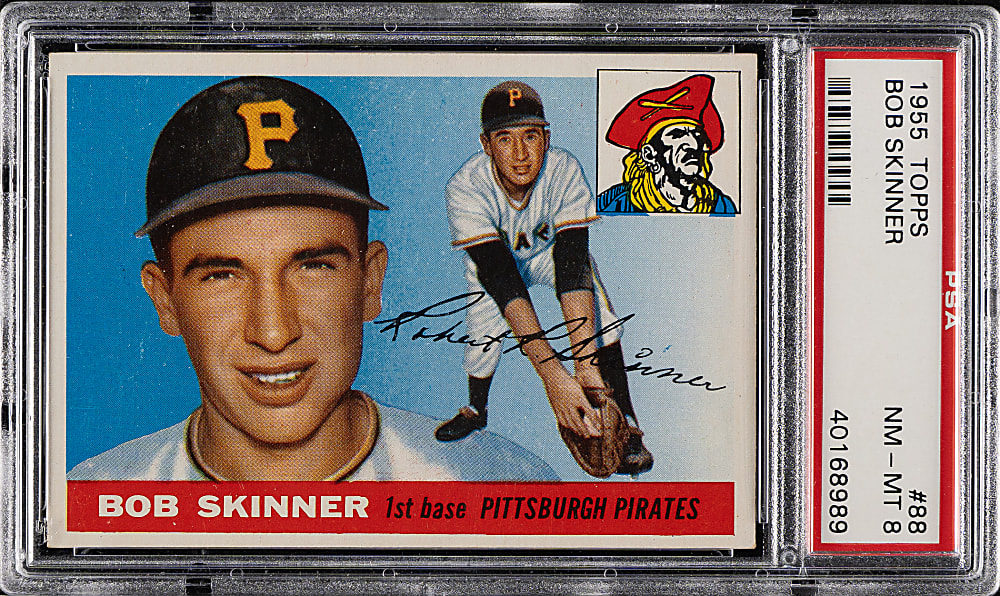 1955 Topps #88 Bob Skinner PSA NM-MT 8