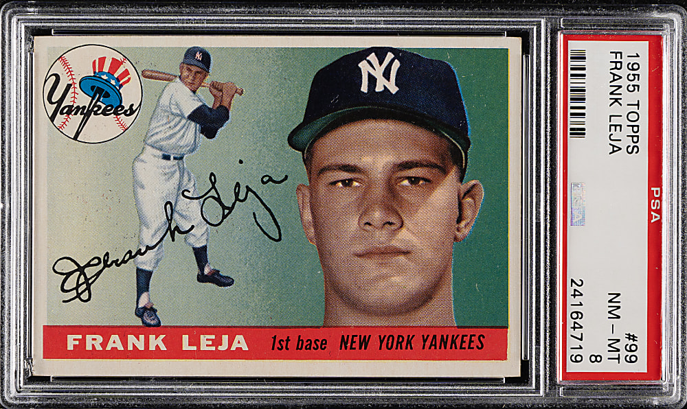 1955 Topps #99 Frank Leja PSA NM-MT 8