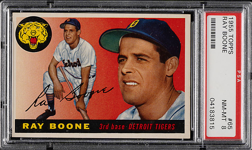 1955 Topps #65 Ray Boone PSA NM-MT 8