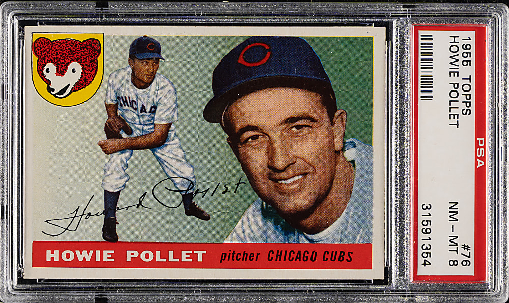 1955 Topps #76 Howie Pollett PSA NM-MT 8