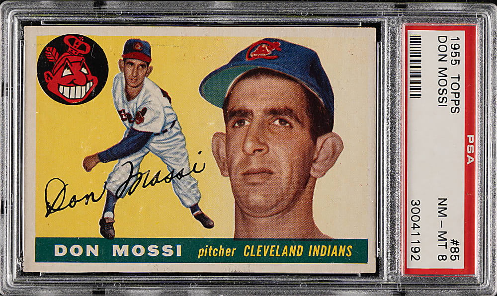 1955 Topps #85 Don Mossi PSA NM-MT 8