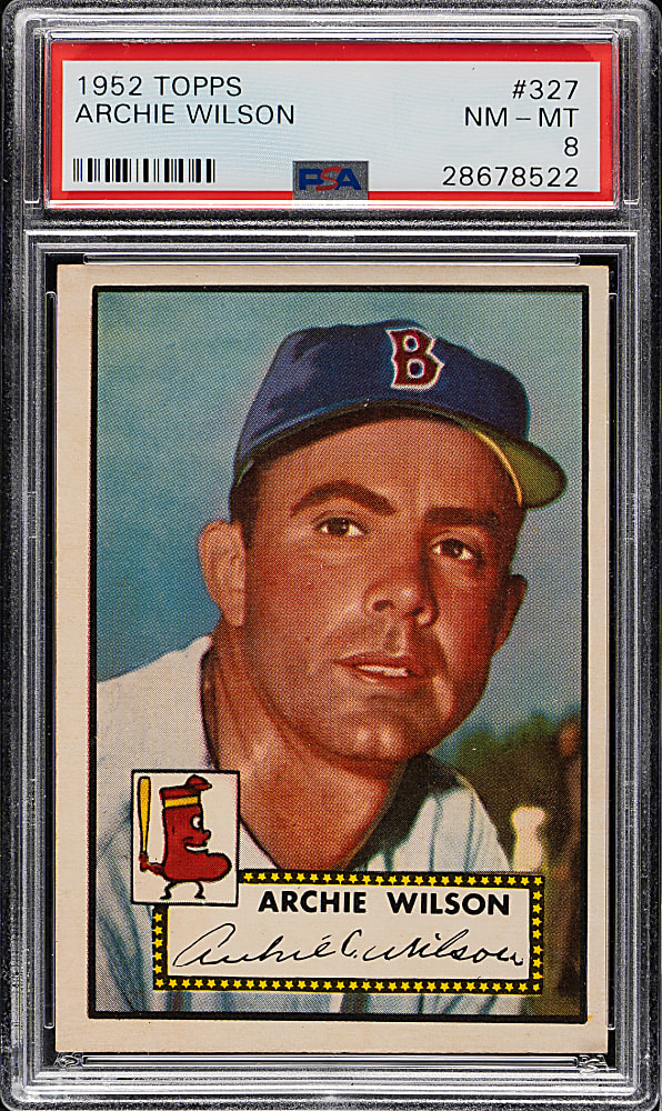 1952 Topps #327 Archie Wilson High Number PSA NM-MT 8