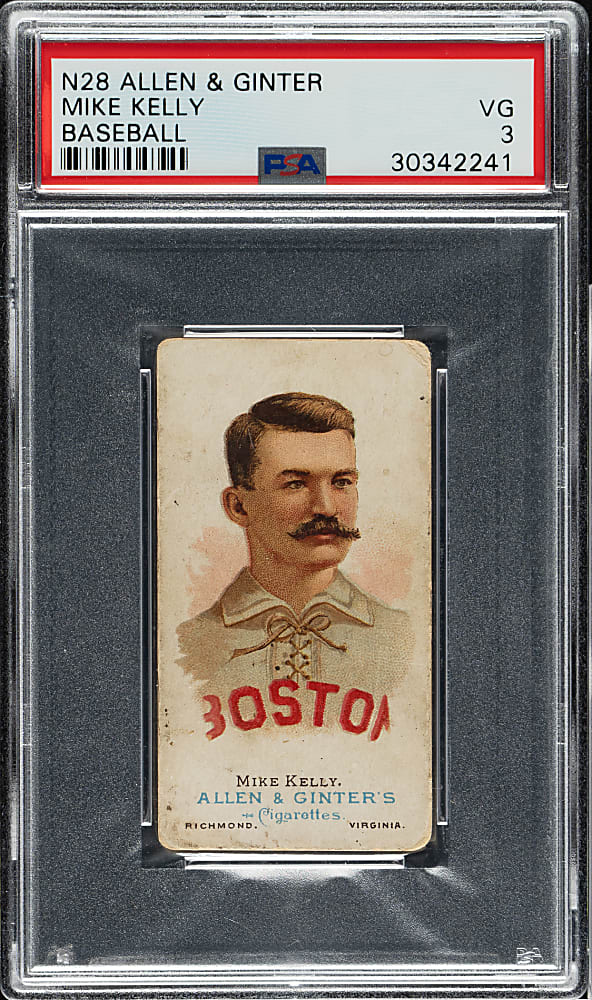 1888 N28 Allen & Ginter Mike "King" Kelly PSA VG 3