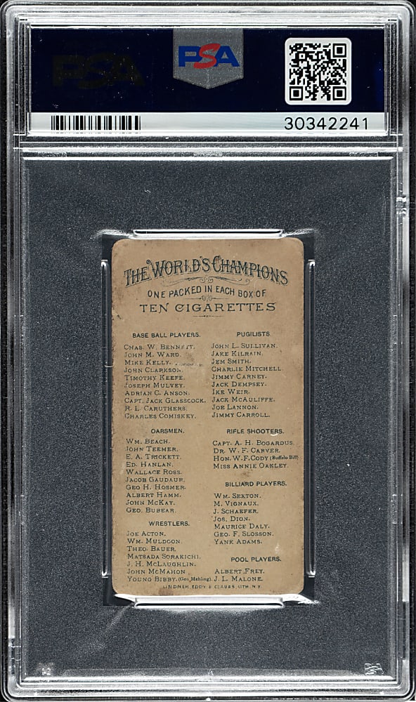 1888 N28 Allen & Ginter Mike "King" Kelly PSA VG 3