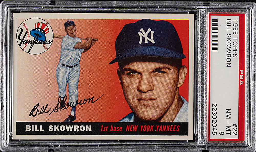 1955 Topps #22 Bill Skowron PSA NM-MT 8