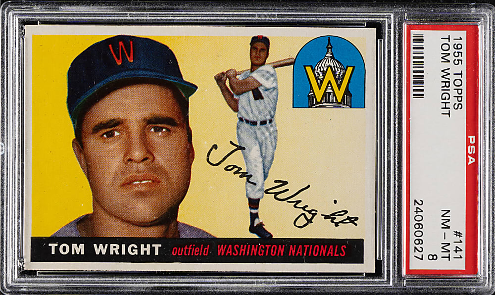 1955 Topps #141 Tom Wright PSA NM-MT 8