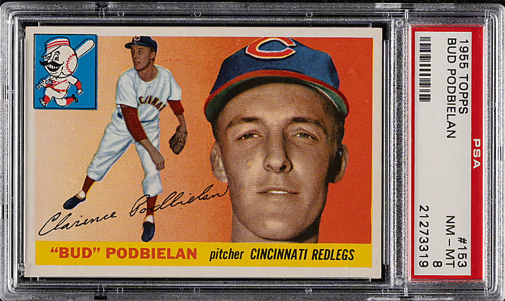 1955 Topps #153 Bud Podbielan PSA NM-MT 8