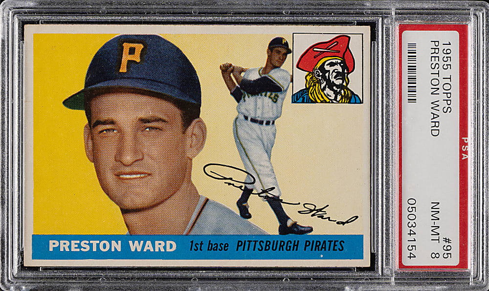 1955 Topps #95 Preston Ward PSA NM-MT 8