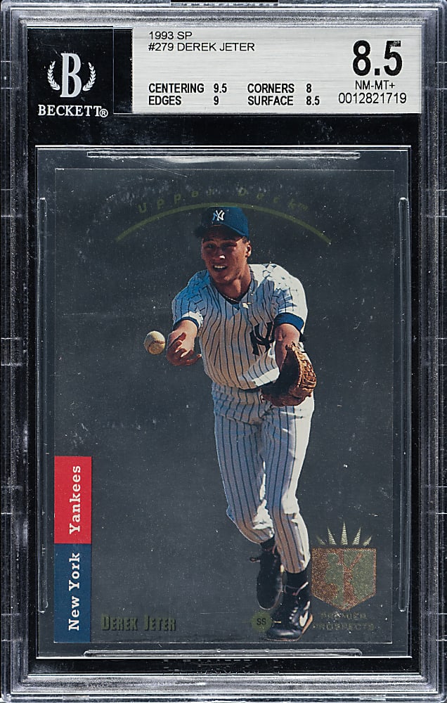 1993 Upper Deck SP Foil #279 Derek Jeter Rookie BGS NM-MT+ 8.5